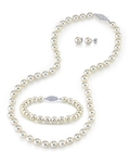 6.5-7.0mm Japanese Akoya White Pearl Set