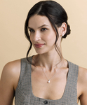 Freshwater Pearl & Diamond Classic Earrings - Third Image
