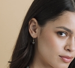 Tahitian South Sea Pearl Linda Earrings - Model Image