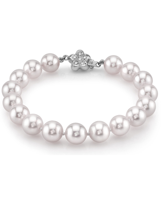8.5-9.0mm Akoya White Pearl Bracelet