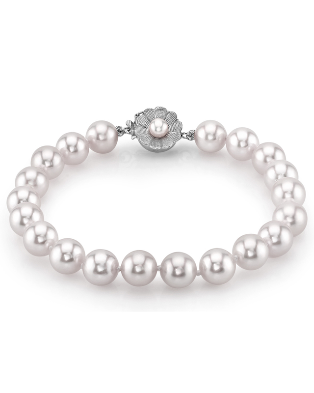 7.0-7.5mm Akoya White Pearl Bracelet - AAA Quality