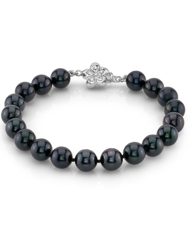 7.5-8.0mm Akoya Black Pearl Bracelet