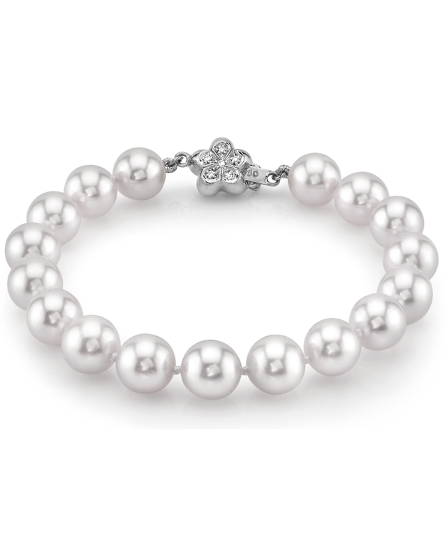 9-10mm White South Sea Pearl Bracelet