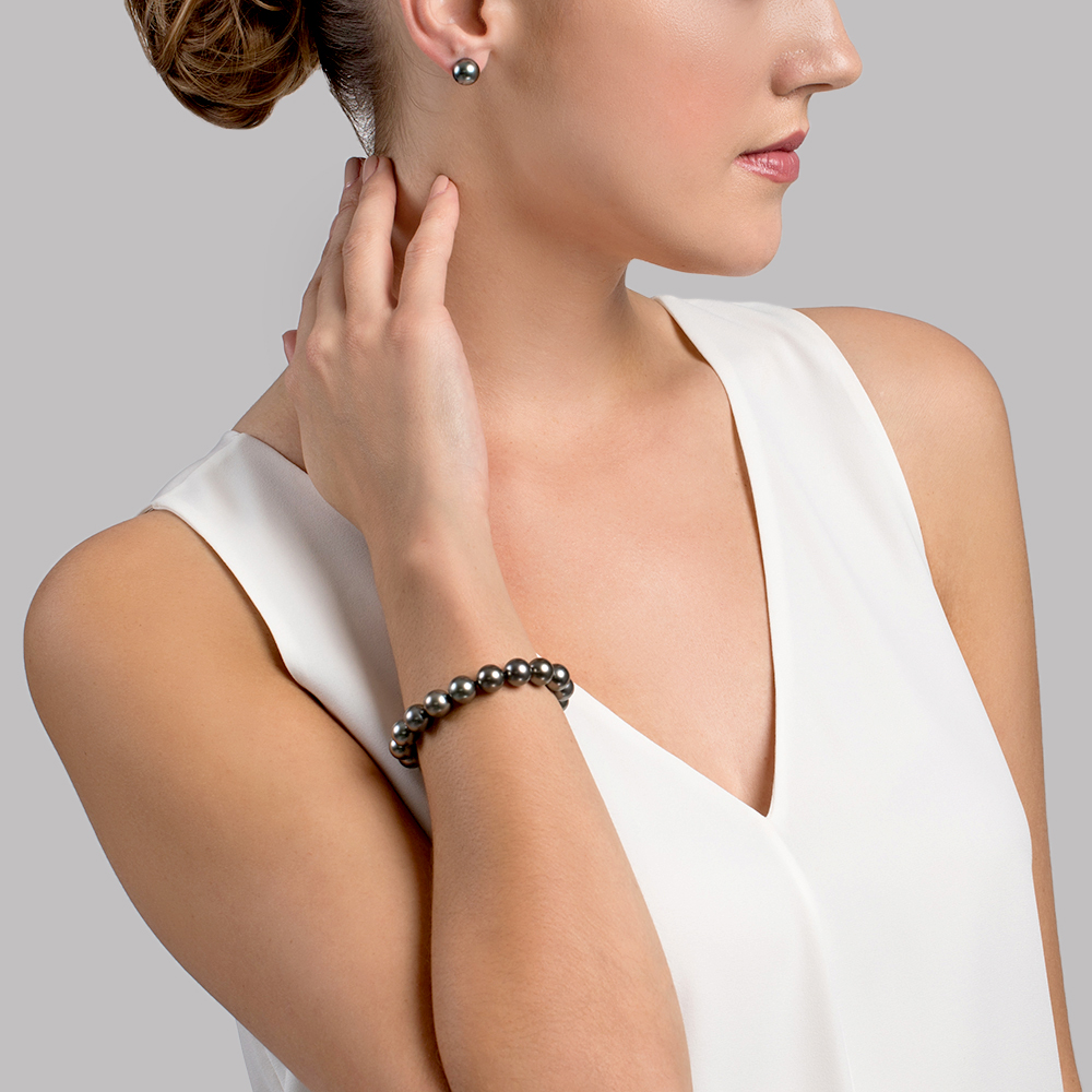 9-10mm Tahitian South Sea Pearl Bracelet - AAA Quality
