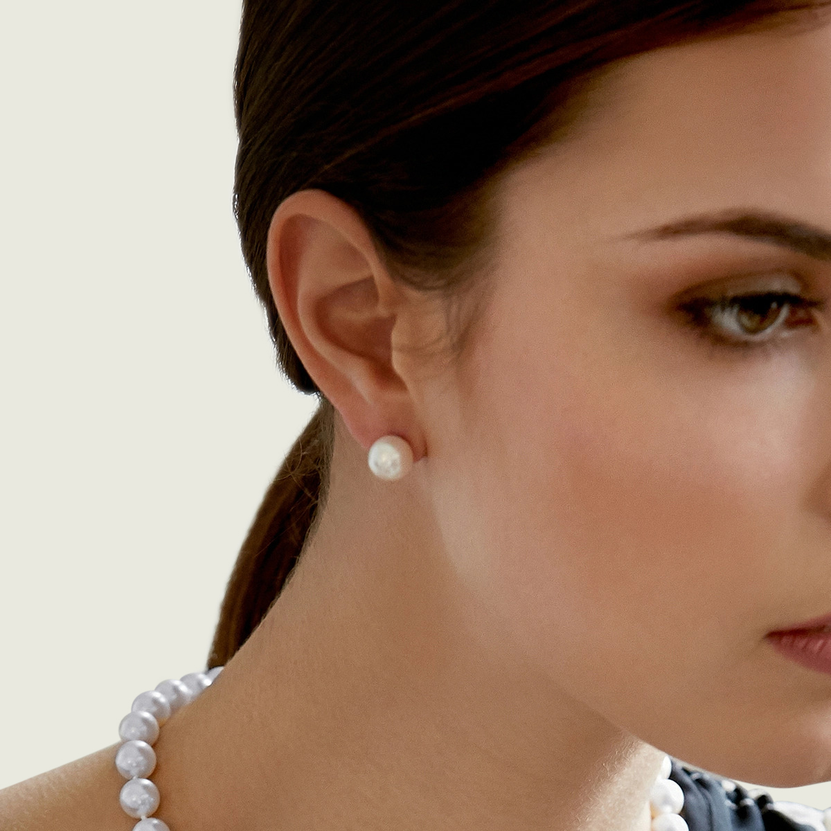 9mm South Sea Round Pearl Stud Earrings