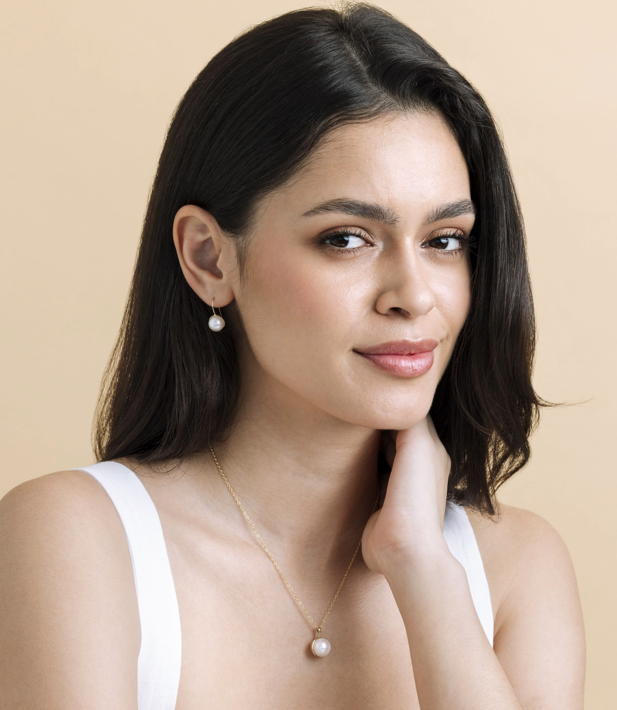 White South Sea Pearl Harriett Earrings